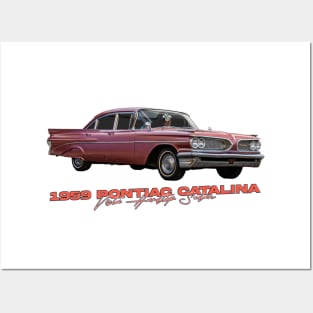 1959 Pontiac Catalina Vista Hardtop Sedan Posters and Art